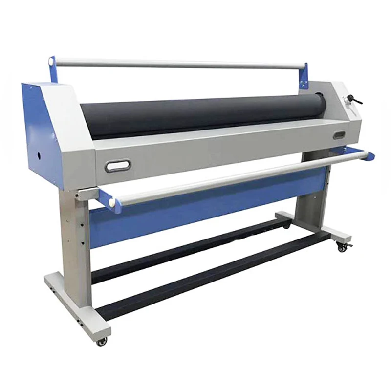 

1.6m manual laminating machine, pneumatic lifting KT board laminating machine, silicone wheel manual cold laminating machine