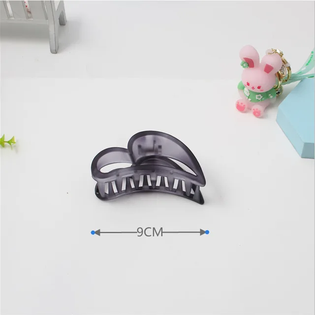 Fashion retro texture upgrade a variety of shapes big catch clip matte frosted gray hair catch hair clip simple hairaccessories 5