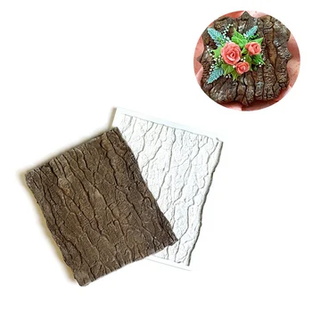 

Shape Silicone Mold Tree Bark Fondant Cake Mold Pastry Biscuits Chocolate Mold Cookies Candy Ice Cube Clay Mould for Baking Cake