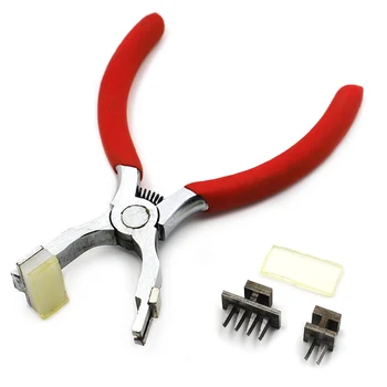 

DIY Leather Rhombus Punch Holes Plier Leather Chisel Pricking Silent Straight Line Holes Puncher DIY Leather Punching Tool