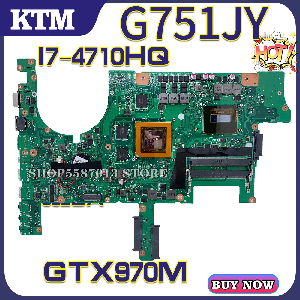 Материнские платы KEFU G751J материнская плата для ноутбука ASUS G751JT G751JY GFX751