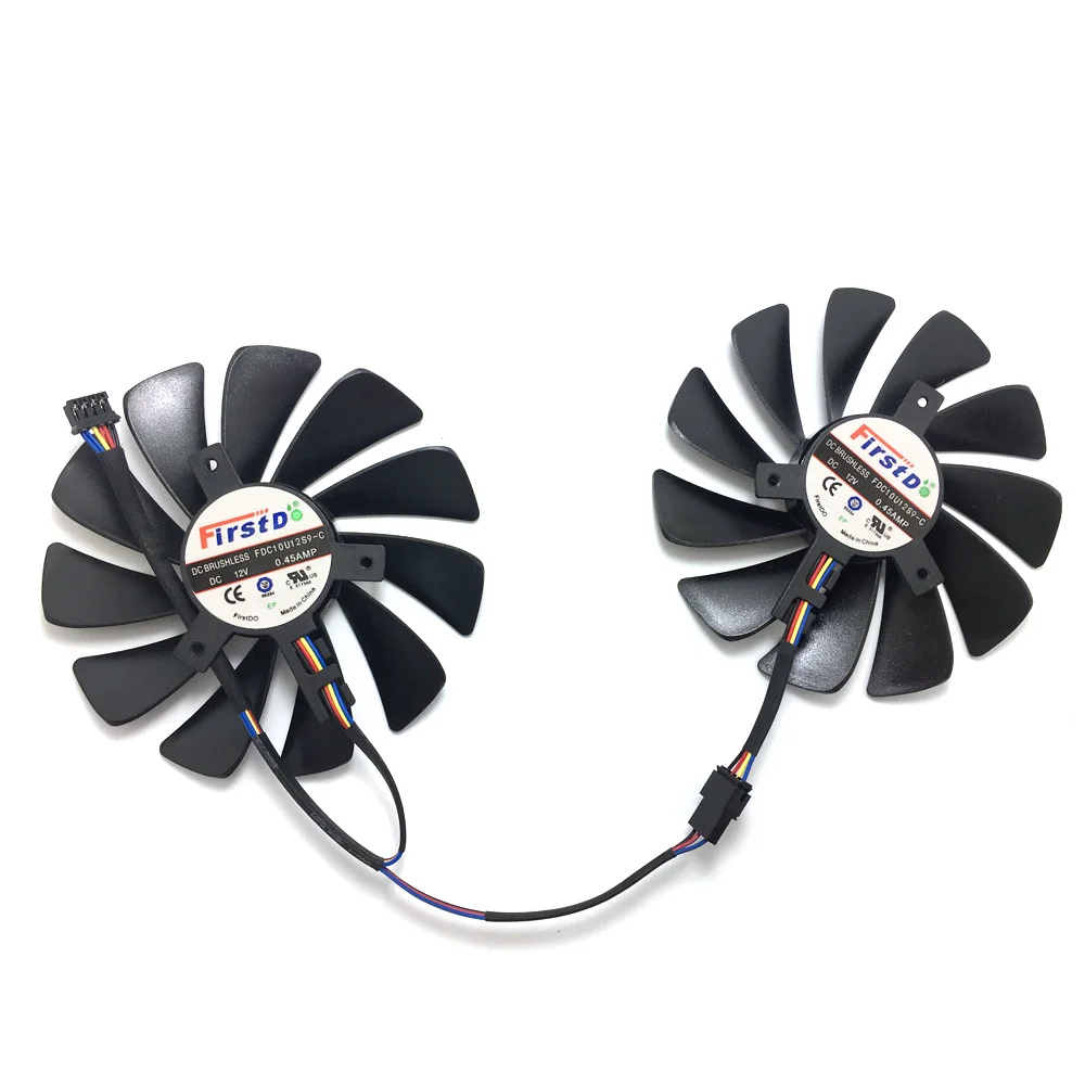 Оригинальный 95 мм CF1010U12S подставка для графической карты XFX AMD Radeon RX580 RX590