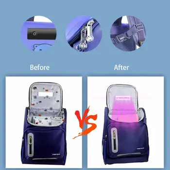 

2020 New USB Rechargeable UV LED Sterilization Bag Portable Disinfection Student Backpack