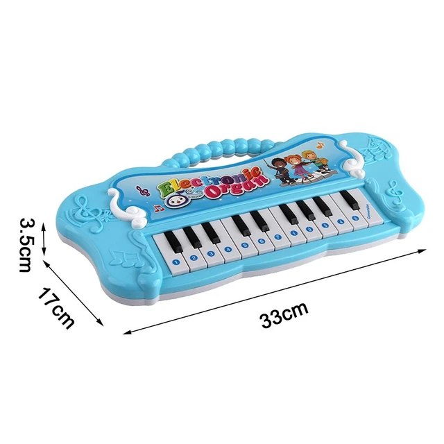 Piano infantil, 2 teclado eletrônico com microfone rosa - AliExpress