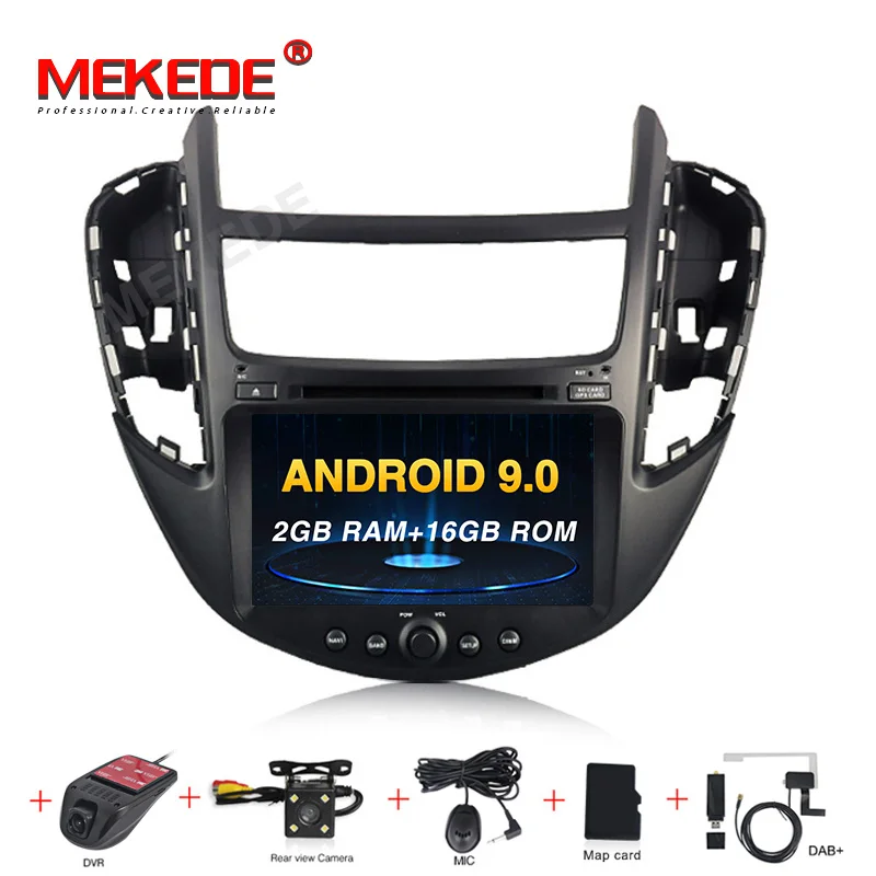 16G camera DVR DAB MEKEDE PX5 1024x600 Android 9,0 4G ram 64G rom Автомобильный мультимедийный плеер для CHEVROLET TRAX 2013 автомобильный Радио gps Навигация стерео - Цвет: 16G camera DVR DAB