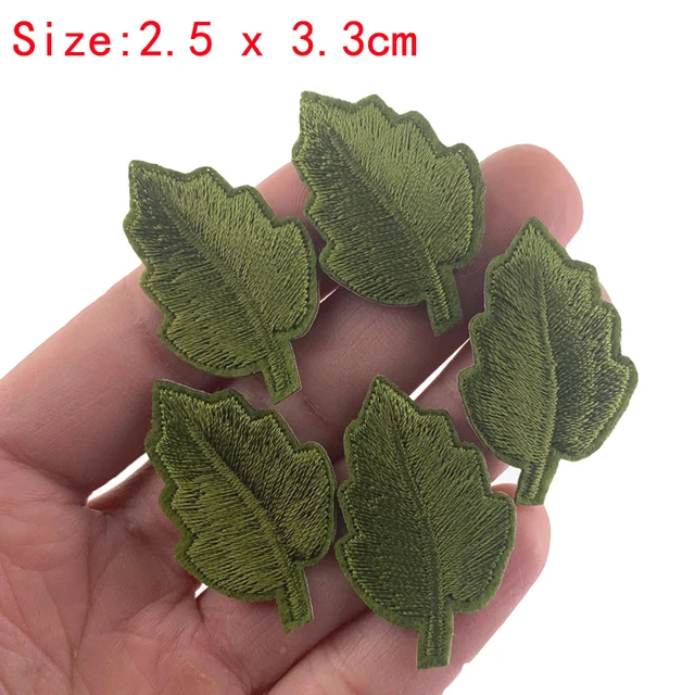 5Pcs Embroidery patches for clothing Heart Butterfly Star Bee Cherry iron on patches fabric for cap bag accessories Leaf 5pcs