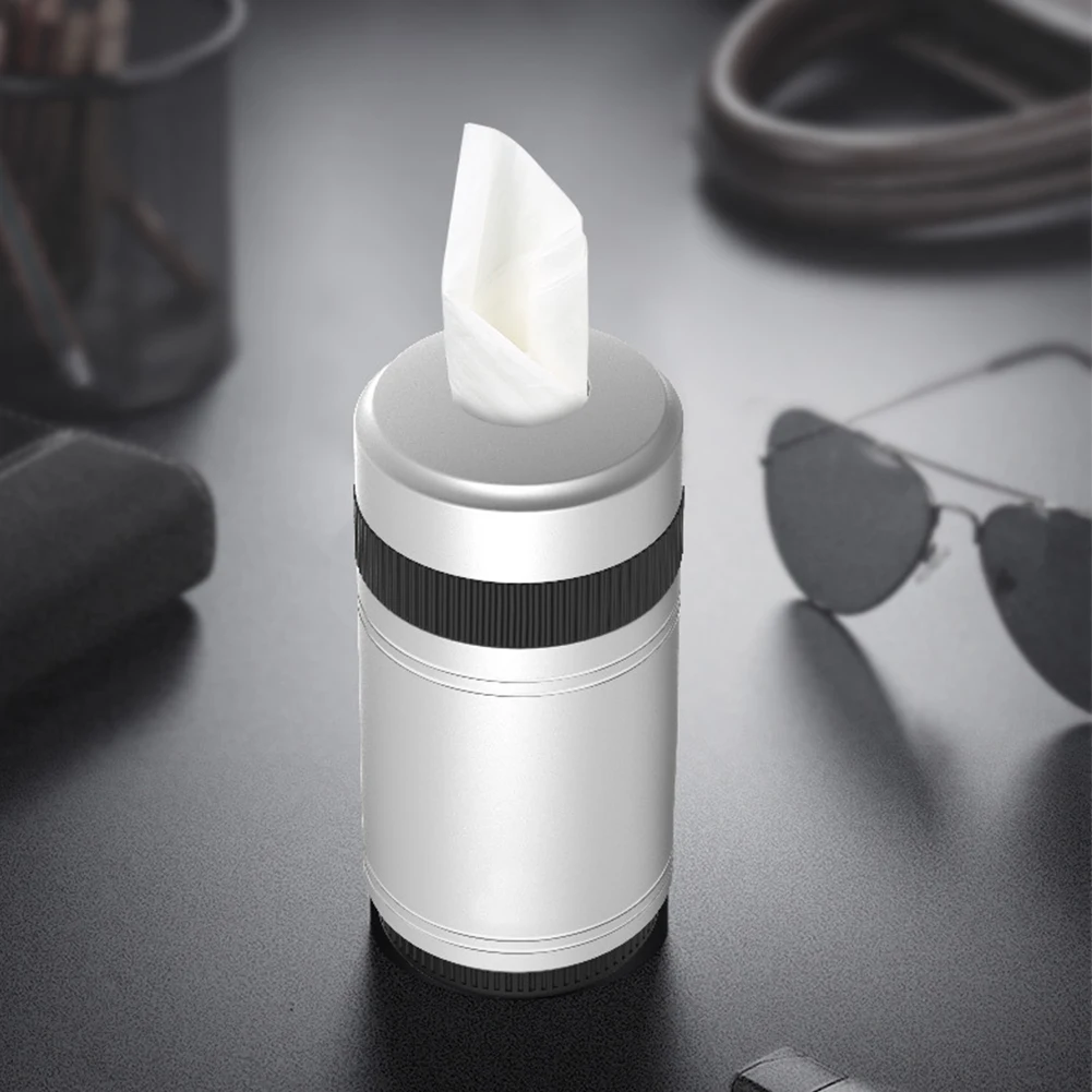 Многофункциональный чехол, маленький алюминиевый сплав, аксессуары для интерьера, домашний Автомобиль, коробка для салфеток, современный цилиндр, декоративная офисная трубка, нескользящая