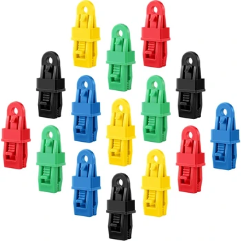 

15 Pieces Tarp Clips Multi-Purpose Tent Awning Clamps Set Camping Clamp Clips Lock Grip for Boat Canopy Pool Cover