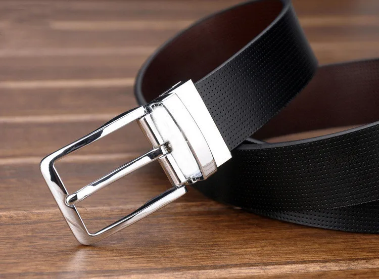 real leather belt Reversible Men's Belt Designer Luxury Brand Leather Male Belts for Men Pin Buckle Trouser Belt Men Business Mens Belts for Jeans leather belt for men