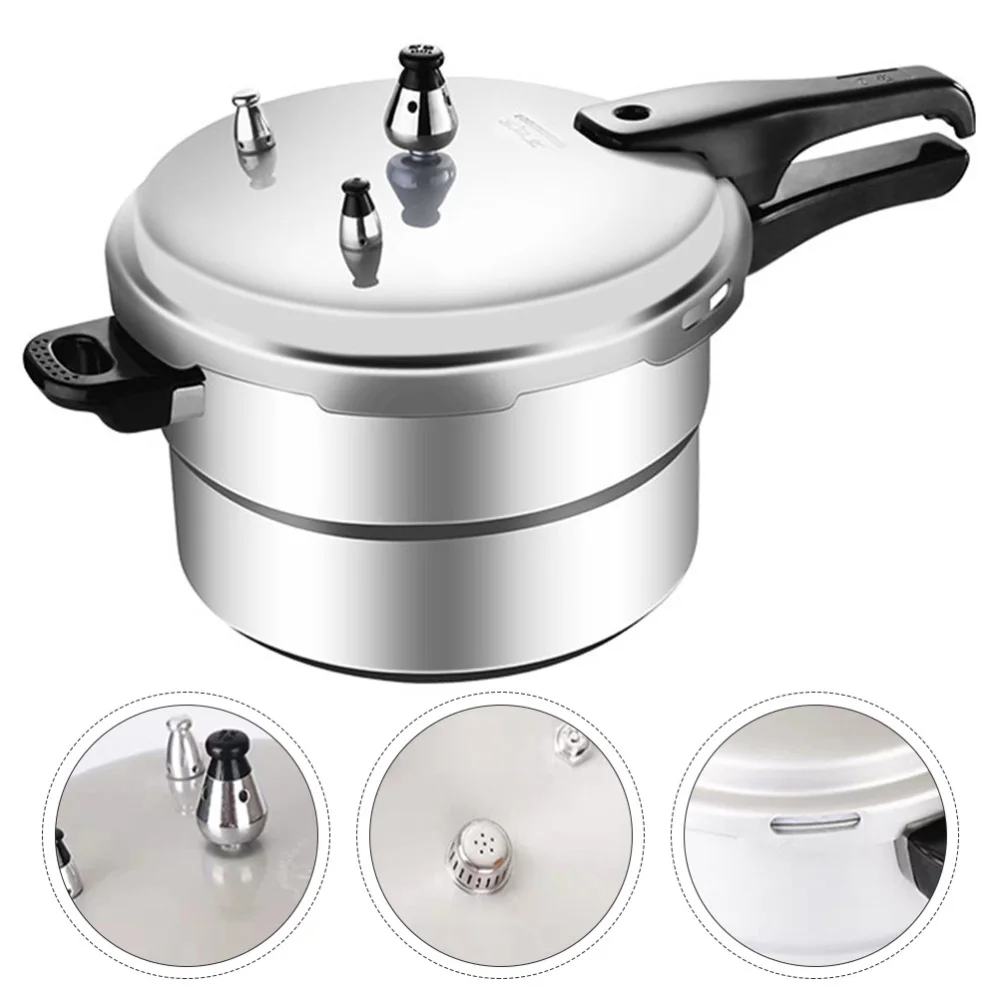 

1pc Pressure Cooker Durable Heat Resistant Mini Household Cooking Pot Pressure Cooker Restaurant Home Hotel