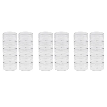 

6 Sets Of Stackable Interlocking Screw Clear Container Storage Box