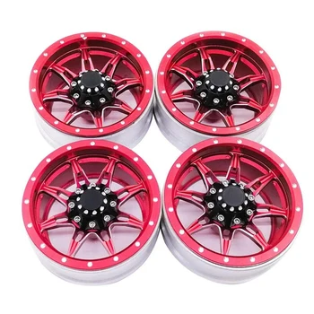 

1/10 RC Crawler Car Wheel Hub, 4 Pcs 1.9 Inch Aluminium RC Beadlock Wheel Rim Hubs for SCX10 90046 D90 SCX10 CC01 TRX4 Wraith Ax