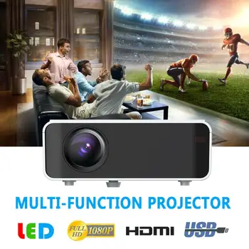 

12000 Lumens 1080P HD LED Projector 3D Home Theater Cinema projectors support HDMI/VGA/USB/TV 3.5mm TFT LCD Home Media Player