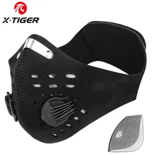 X-Tiger Pro велосипедная маска для лица с фильтрами дышащая велосипедная маска с активированным углем защита от загрязнения Спортивная тренировочная маска для велосипеда X-Tiger Pro велосипедная маска для лица с фильтрами дышащая велосипедная маска с активированным углем защита от загрязнения Спортивная тренировочная маска для велосипеда
