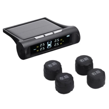

Solar Power Digital Car Tyre Pressure Monitor Monitoring System Digital LCD Display Auto Security Alarm Systems Pressure