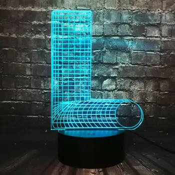 

2018 Cool 3D Lamp Alphabet letter L MulticolorDesk lighiting night light USB Switch atmosphere for baby holiday bedroom decor