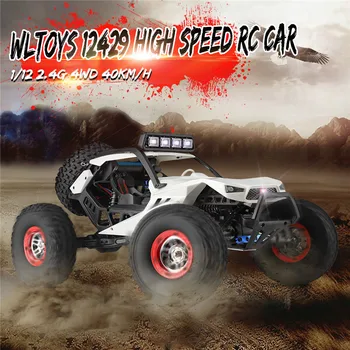 

RC Car 4WD Wltoys 12429 1:12 2.4Ghz 4WD High Speed 40km/h Remote Control Car Off-Road Car Crawler With Head Light Toys Model