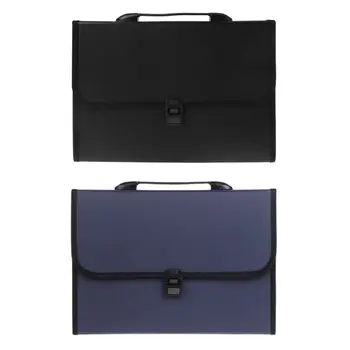 

A4 Business Document Storage Expandable File Folder Office waterproof Briefcase 53CC