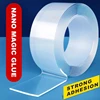 1/2/3/5m Reusable Double-Sided Adhesive Multipurpose Nano-Adhesive Tape No Trace Washed Magic Glue Loop Disks Tie Glue ► Photo 1/6