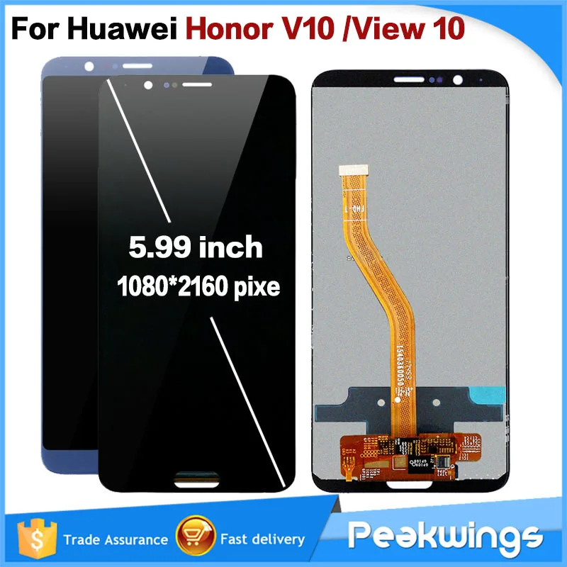 

100% Tested LCD For Huawei Honor V10 LCD Display Touch Screen Assembly BKL-AL00 BKL-AL20 LCD With Frame For Honor View 10 LCD