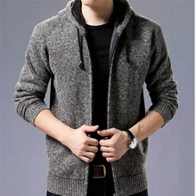 2021 New Men's Sweaters Autumn Winter Warm Cashmere Wool Zipper Cardigan Sweaters Man Casual Knitwear Sweatercoat male