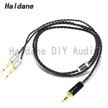 Haldane HIFI Silver Plated Headphone Upgrade Cable for OPPO PM 1 PM 2 HE1000 400S 560 Headphones Black 2x2 5mm Extended plug