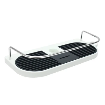 

Multi-functional Bathroom Pole Shower Rod Storage Rack Holder Organizer Home Bathroom Shower Towel Shampoo Tray Bathing Shelves