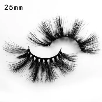

3D Mink Fur False Eyelashes 25 Mm Thick Fluffy 5D Natural Cross Handmade Eyelash 1 Pair Hot Selling Makeup Beauty Extension Tool