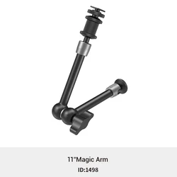 Compact 5.5 Adjustable Articulating Arm with 1/4 Thread Screw (11 inch)
