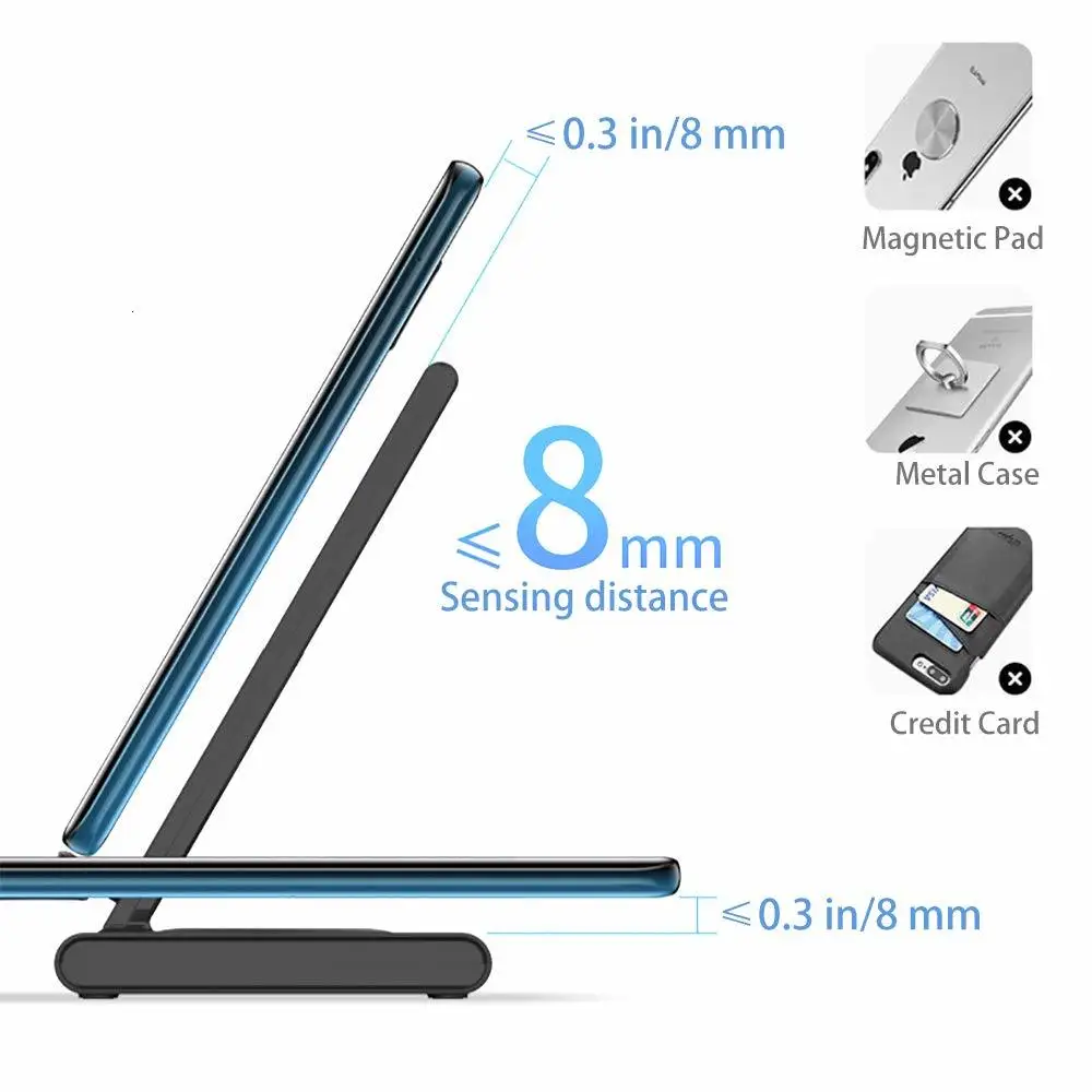 Беспроводная подставка для зарядного устройства для samsung S10 S9 S8 Note 10 9 10W быстрая зарядка для samsung Watch active Buds gear S2 S3 S4 Sport