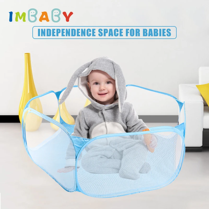 IMBABY детская Шестигранная палатка, детский манеж, шарики для сухого бассейна, игрушки, детская игровая палатка, детская игровая площадка для помещений и улицы, складная скиния