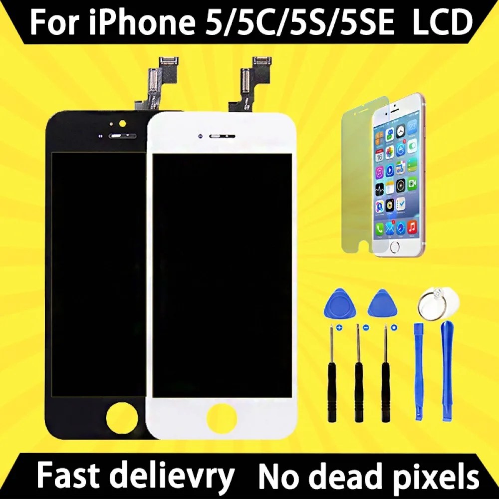 

Grade AAA+++ 1PCS/LOT For iPhone 5Se LCD Display With Touch Screen Digitizer Assembly Replacement No Dead Pixel Free Shipping
