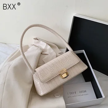 

[BXX] Stone Pattern Mini PU Leather Crossbody Bags For Women 2020 Solid Color Simple Shoulder Handbags Female Travel Totes HM344