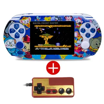 

Portable Double Handheld Game Console Video Games Player with Handle for PXP3 E5BA