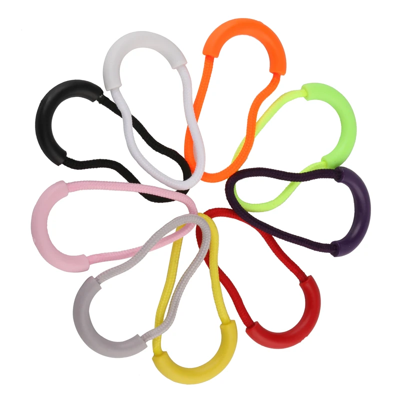 50pcs/lot Mix Colors U Shape Cord Zipper Pull Strap Lariat For Apparel Bag Suit Case Accessories | Дом и сад