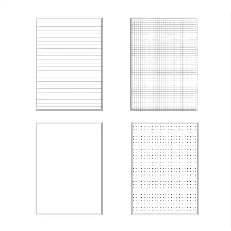 لفائف جلد البقر فارغة هذه الشبكة خط أفقي رسم جلد البقر ورقة كراسة الرسم دفتر ملاحظات بغلاف م جل د اكسسوارات مخطط أسبوعي N2d Aliexpress