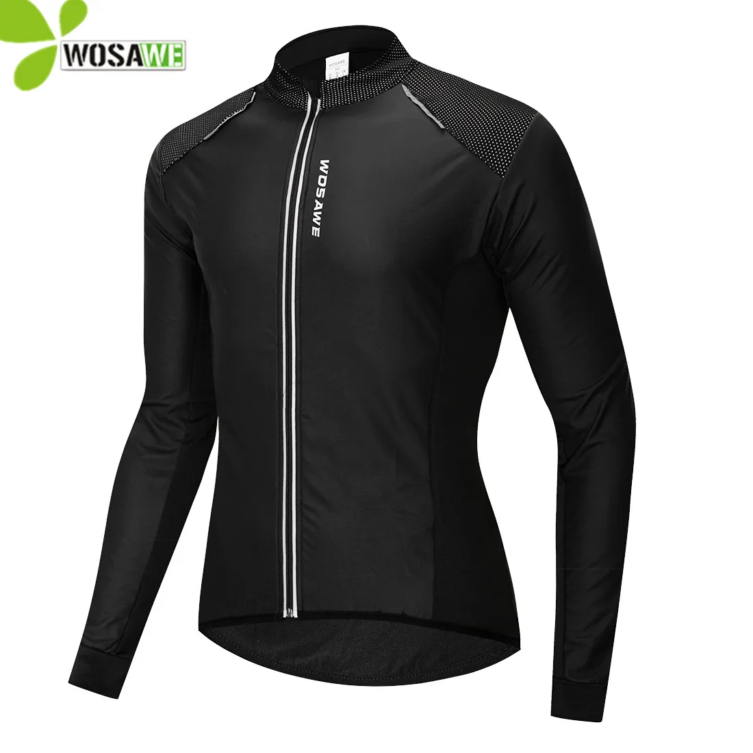 Теплая зимняя мужская велосипедная куртка WOSAWE из флиса ветрозащитная