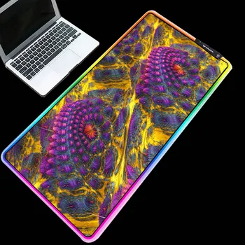 

ZSUXTC RGB mouse pad large-size bright lighting table mat art pattern as a beautiful keyboard mat