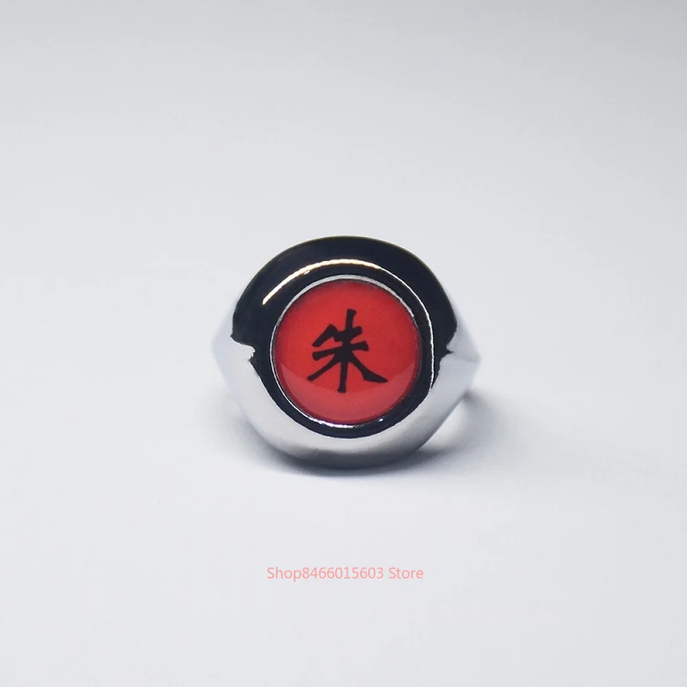 Аниме Akatsuki Itachi обезболивающее металлическое кольцо на палец для косплея ниндзя
