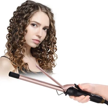 9 мм Профессиональные керамические бигуди для волос вращающаяся плойка палочка щипцы для завивки PTC нагревательные щипцы для завивки волос Инструменты для укладки волос