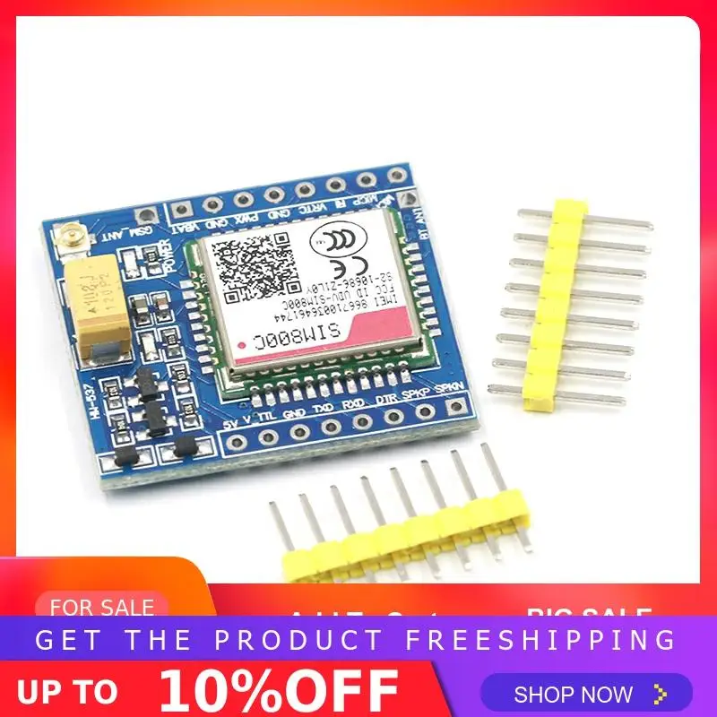 SIM800C GSM GPRS модуль 5 В/3,3 в ttl макетная плата IPEX с Bluetooth и TTS для Arduino STM32 C51 для Arduino