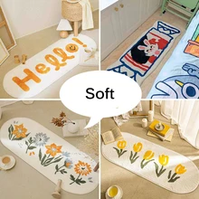 Bubble Kiss Cartoon Soft Long Carpet For Bedroom Bedside Non-Slip Tatami Floor Mat Children's Room Decor Cashmere Area Rugs