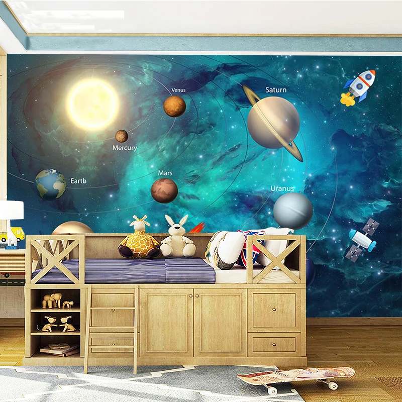 3D-Wallpaper-Space-Universe-Children-Room-Starry-Sky-Planet-Wallpaper-3D-Stereo-Cartoon-Mural-Papel-De (3)