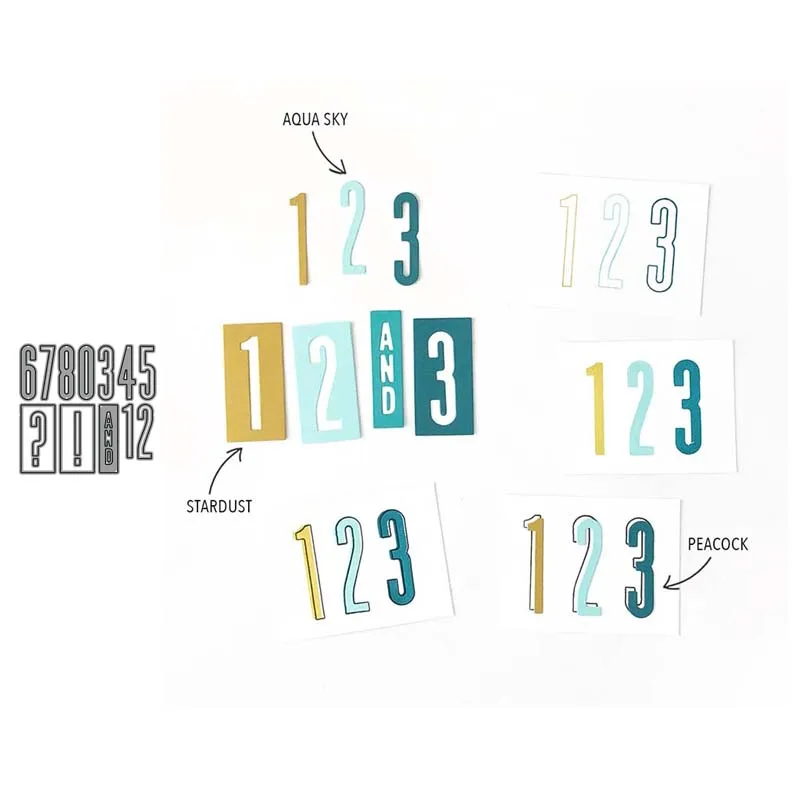 

JC 0-9 Numbers Symbol DIY Metal Cutting Dies Scrapbooking Handmade Tools Punch Card Making Shape Stencil Craft Mold Model Decor