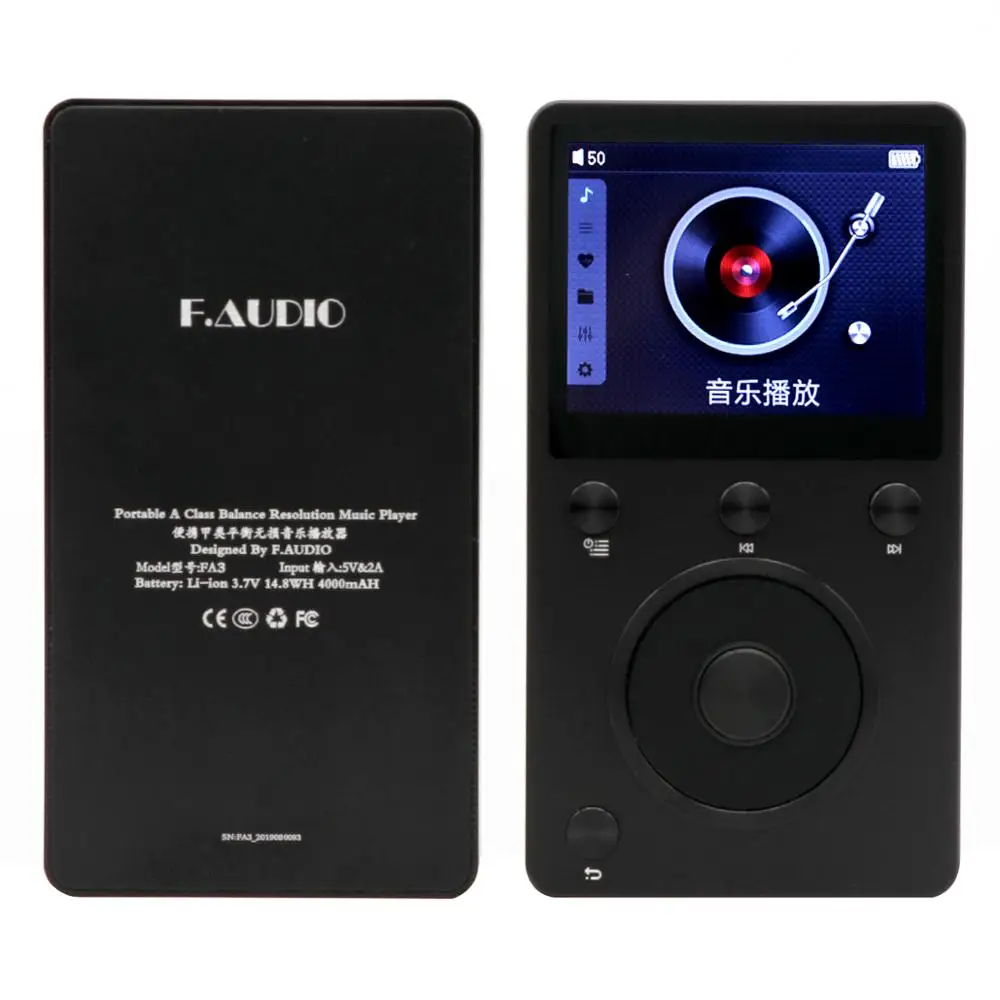 F.Audio FA3 HiFi музыкальный плеер AK4497EQ декодирование DSD 256 сбалансированный выход mp3