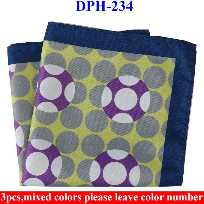DPH234 Hankerchief Портной Смит 3 шт. мужские носовые платки карманные квадраты с принтом пейсли бизнес полотенце для сундуков Карманный платок носовые платки шарфы - Цвет: DPH234 Hankerchief