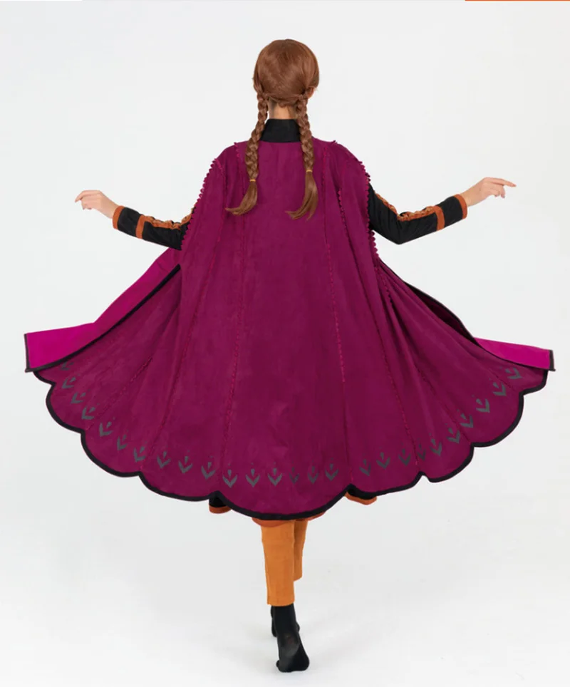 «Холодное сердце» 2 Наряд для костюмированного бала «Принцесса Анна» взрослых Для женщин Хэллоуин Карнавальный Костюм «Анна», «Эльза» наряды вечернее изящное платье