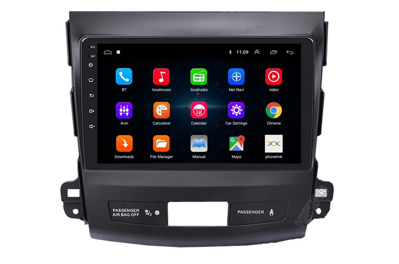 Android 9,0 автомобильный dvd gps мультимедийный плеер радио для Mitsubishi Outlander 2006- peugeot 4007/Citroen C-Crosser 2.5D