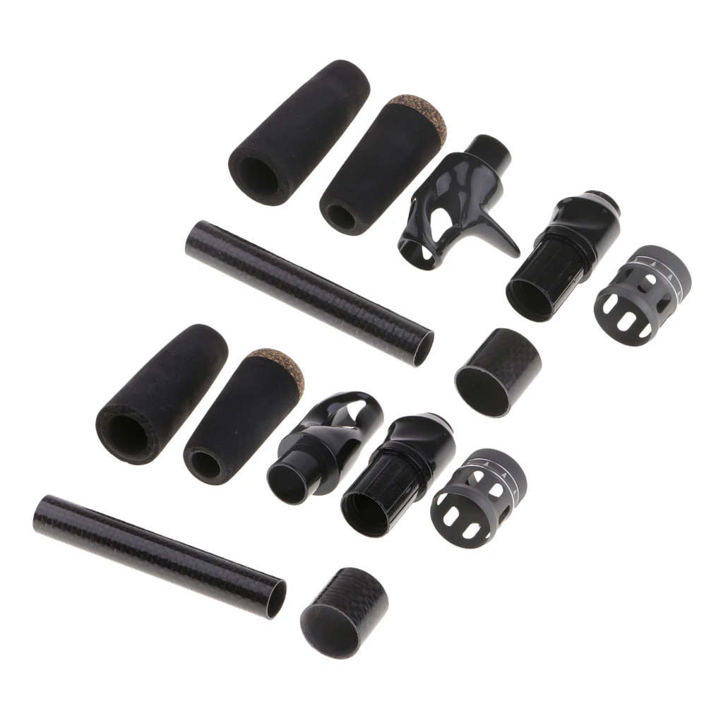Rod Repair EVA Black Casting/Spinning Fishing Rod Handle Grip and Reel Seat
