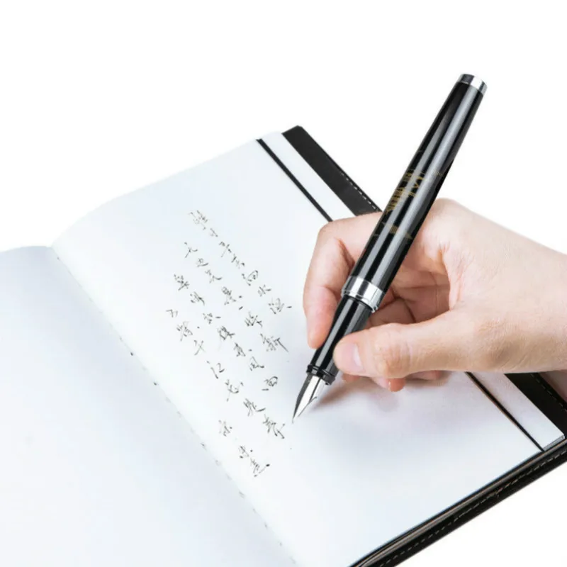 Deli перьевая ручка летний дворец каллиграфия практика металлические перьевые ручки 0,5 мм F черные офисные чернила ручка для подписи